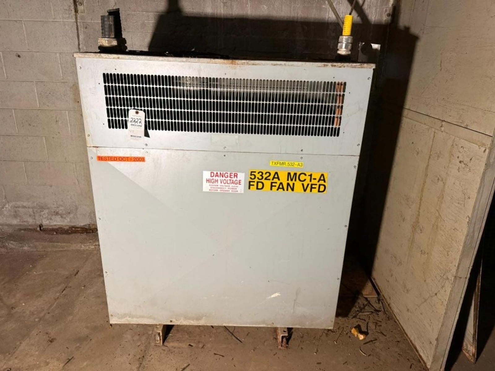 550 KVA 4160 Primary, 480/266 Secondary, Hammond Power Solutions #154308, Step-Down Transformer, Aluminum