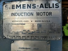 1250 HP 900 RPM Siemens, Frame 6811, weather protected enclosure type 2, S/B, rebuilt, 4160 Volts