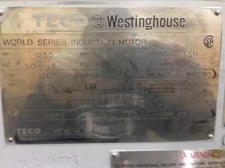 1250 HP 1800 RPM Teco, Frame 4511, weather protected enclosure type 2, B/B, 1.15, rebuilt, 4160 Volts