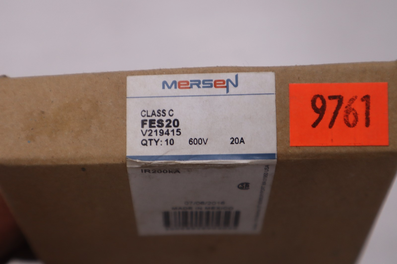 20 Amp 600 Volts Mersen #FES20, Fuse, LOT of 10