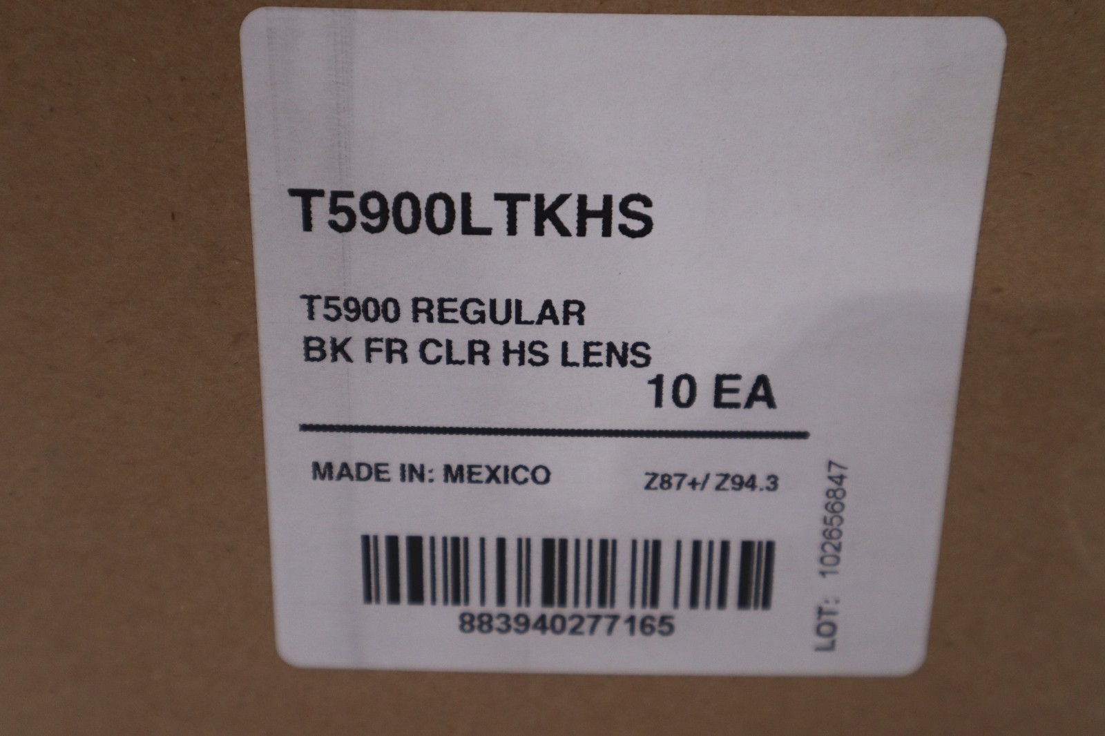 Honeywell North #T5900LTKHS, Safety Glasses, LOT of 10