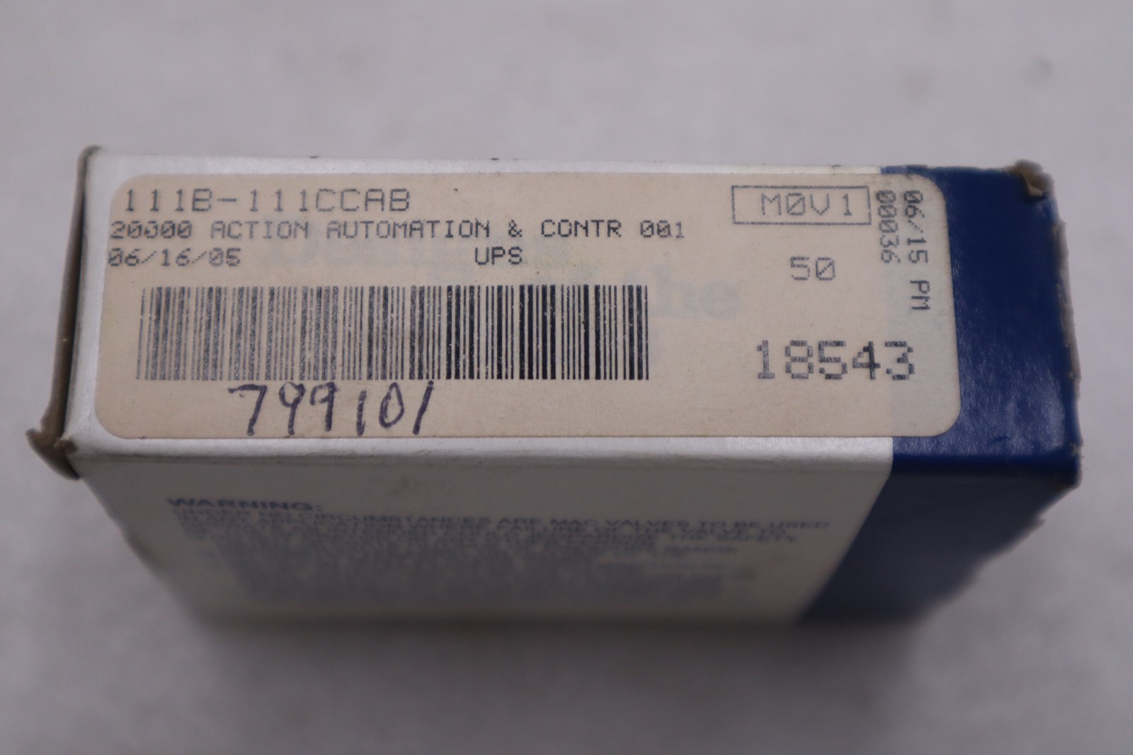 MAC Valves #111B-111CCAB, NEW