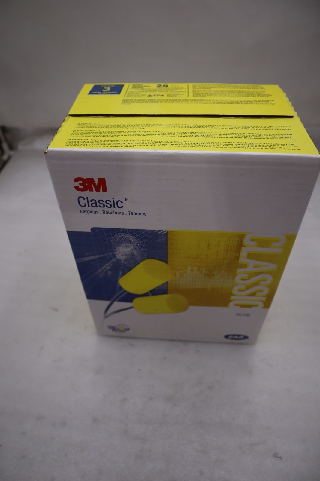 3M #311-1101, E-A-Rsoft Yellow Neons Earplugs, Noise Reduction