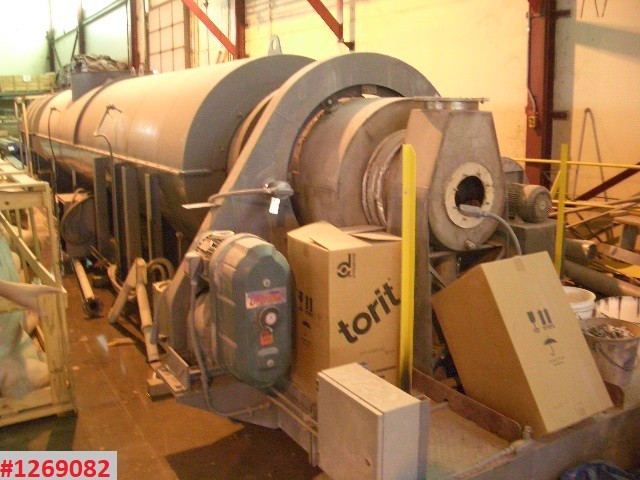 36" diameter x 480" long, rotary calciner, Inconel, 1830°F, gas fired