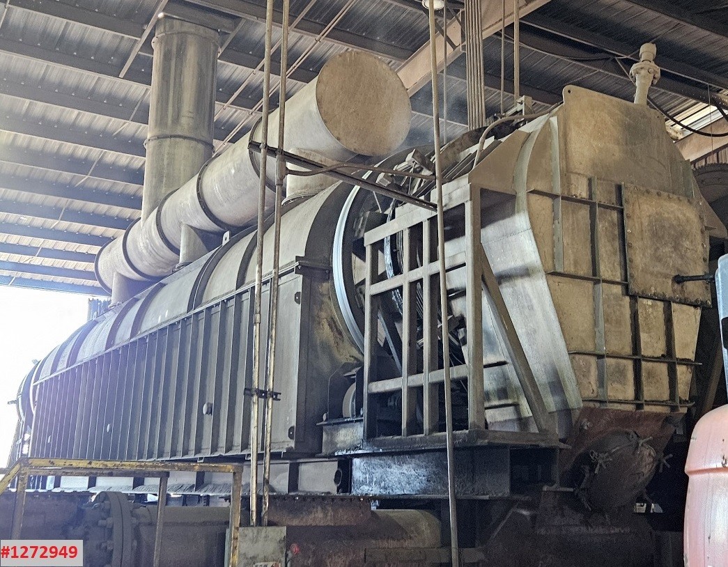 60" diameter x 636" long, rotary calciner, 330 Stainless Steel, 1100°C, gas fired