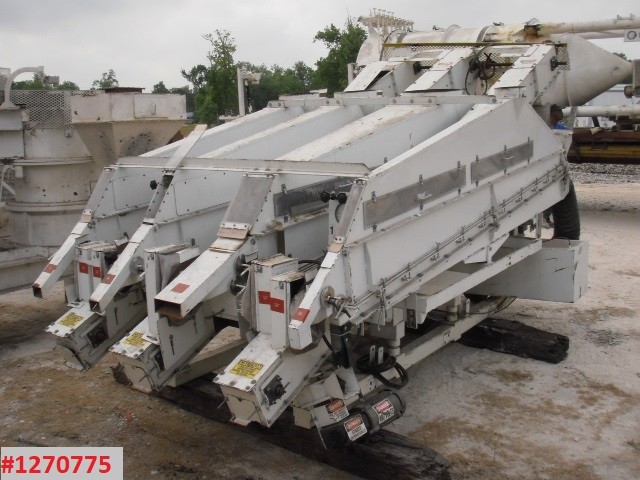 Camas #SV4-5, fluidized bed density separator table & aspirator, 41000 PPH, Carbon Steel, Never Used