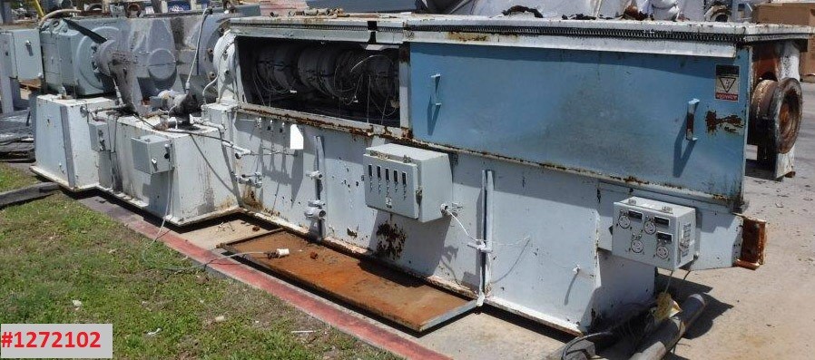 6" Sterling, single screw extruder, 24:1 L/D, electric, 6 zones, 300 HP