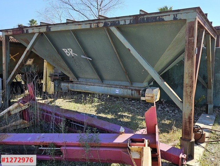 20" cu.yd. feed hopper, screw discharge, Carbon Steel, powders, sludge