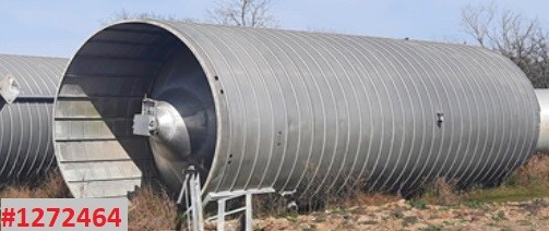 39470 galón silo, 11' 6" x 45' con cono de 5', Aluminio, 5276 cu.ft. (3 disponibles)