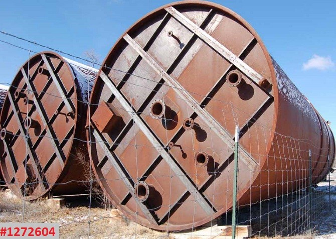 78550 galón silo, 17' 9" x 43' 5" con cono de 60°, acero al carbón, 10500 cu.ft., 65 PCF, nunca