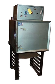 18" width x 20" H x 20" D Gruenberg #B65C-46, industrial batch oven, 800 Degrees Fahrenheit, s/n #5386