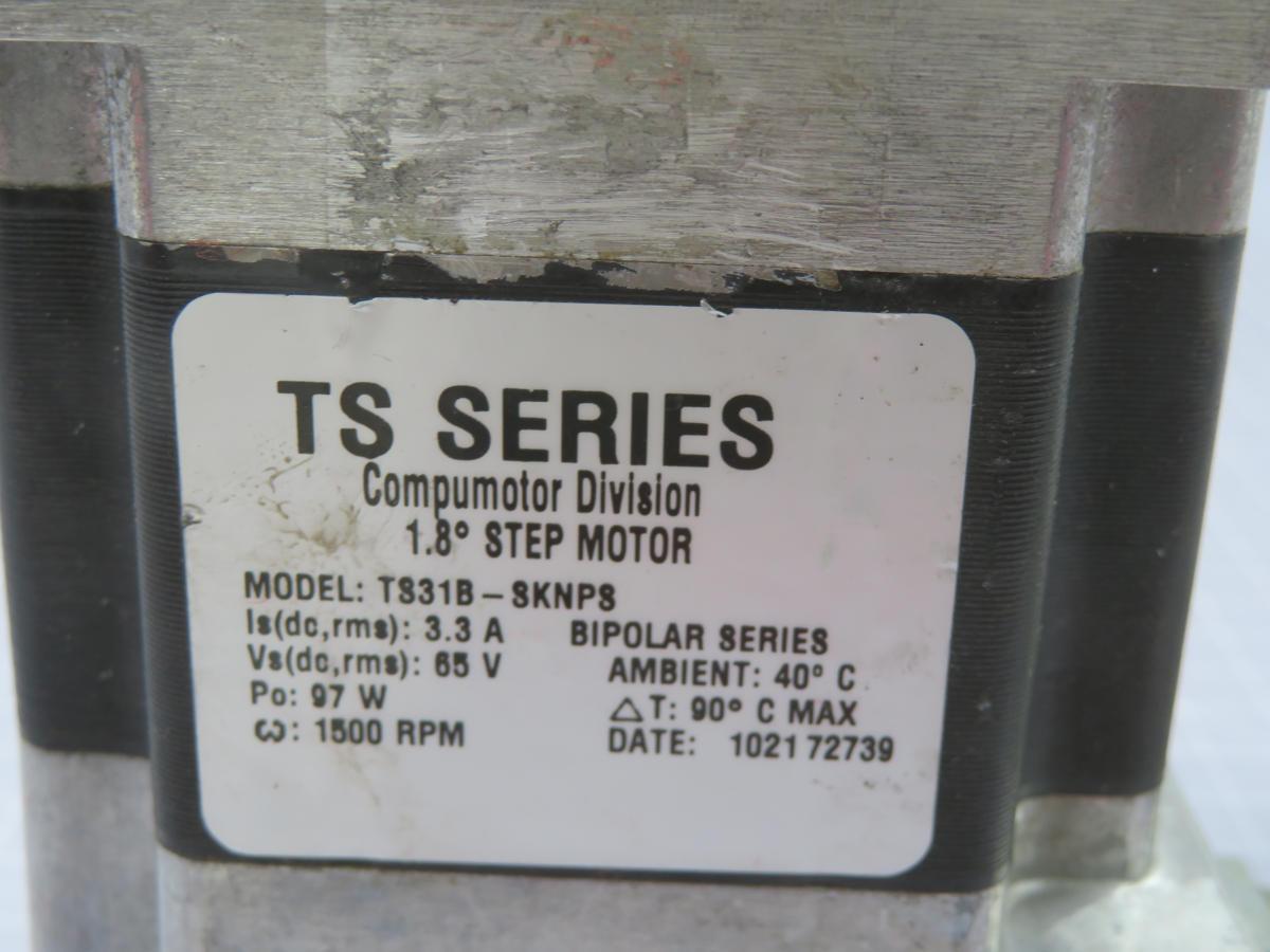Parker #TS31B-SKNPS, stepper motor, standard torque, size 34, 1 stack, 170 Volts DC winding, single shaft