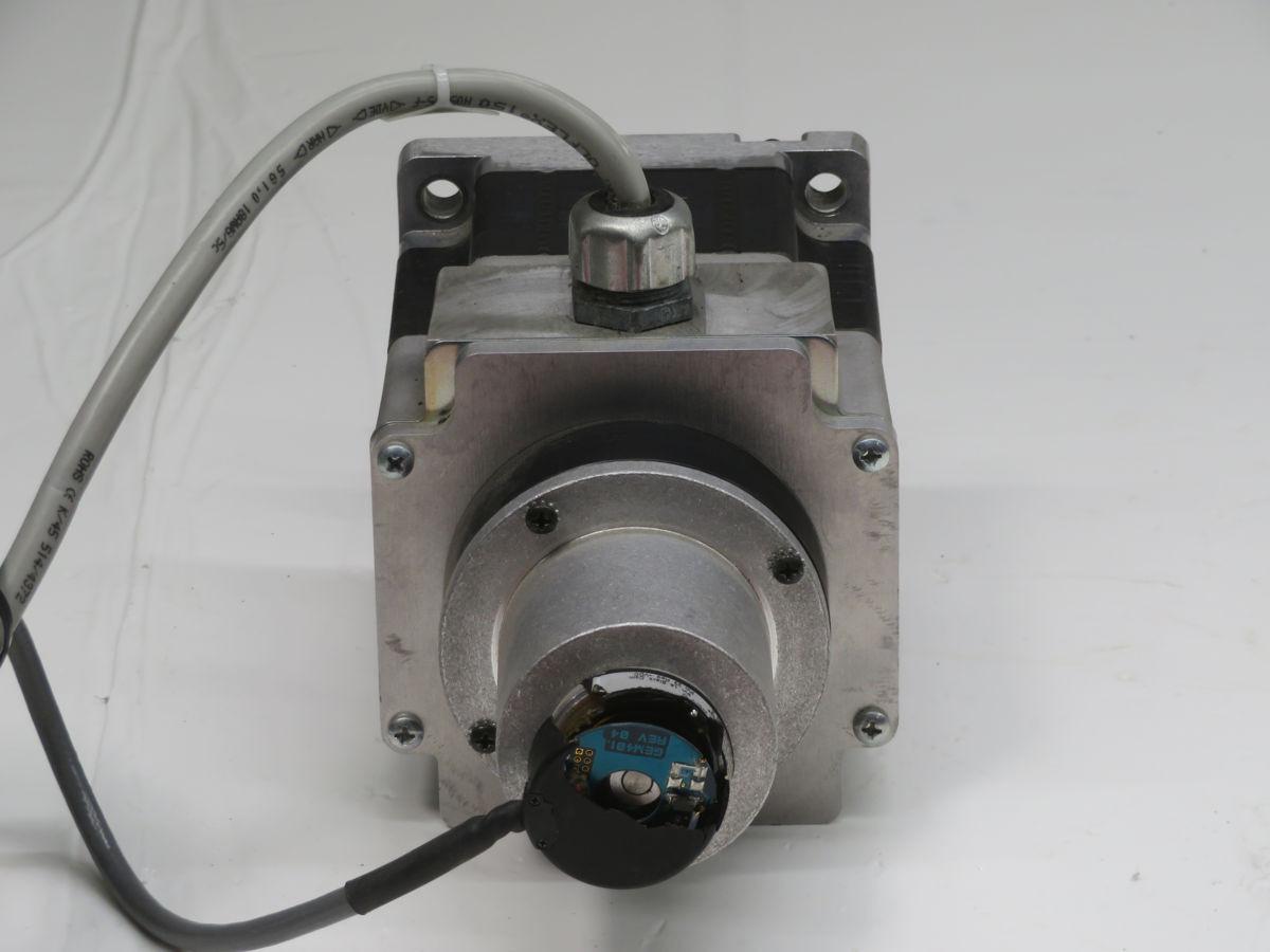 Parker #TS41B-DKNPS, standard torque stepper motor, size 42, 1 stack, 170 Volts DC winding, double shaft