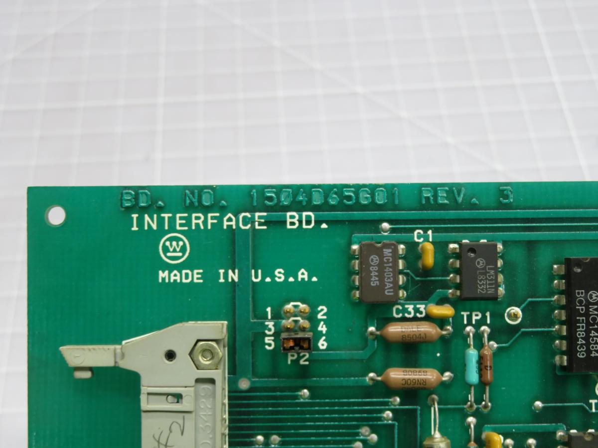 Westinghouse #1504D66G02, interface card