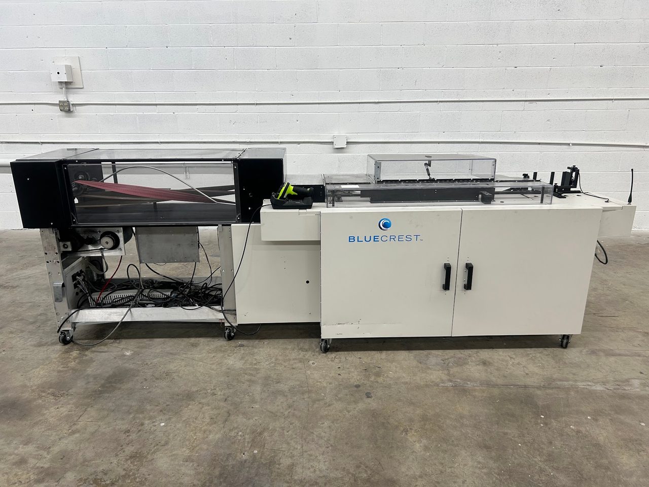 Pitney Bowes #FLOWMASTER, automatic mail inserter system, MCS Perfect Match, MCS Falcon inkjet printer, 48"