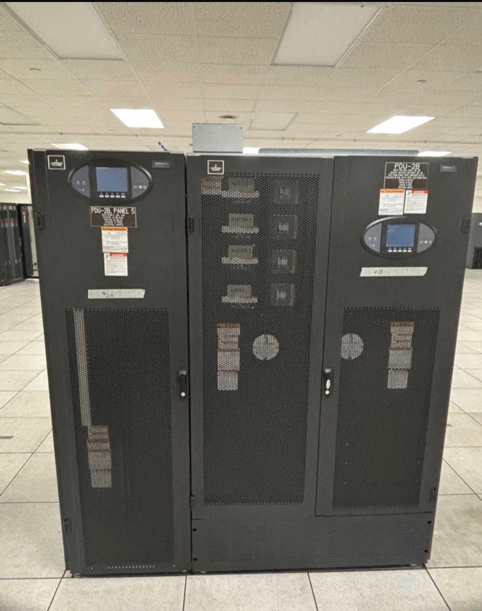 Liebert #FPA22C417MS7423, FPC power distribution center, PDU, double sided, 480 Volts Pri., 208 Volts Sec.