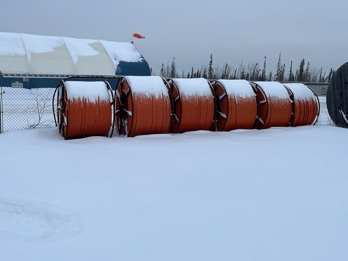 HIFI PLMS pipeline installation accessories and reel goods inventory, for underground BFW and PE pipelines