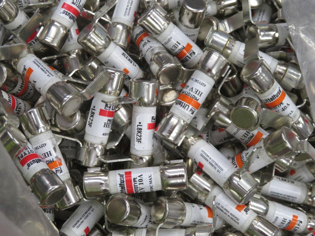 Littelfuse #L8K23F, fuses, 40 Amp and 10 Amp, LOT of 190
