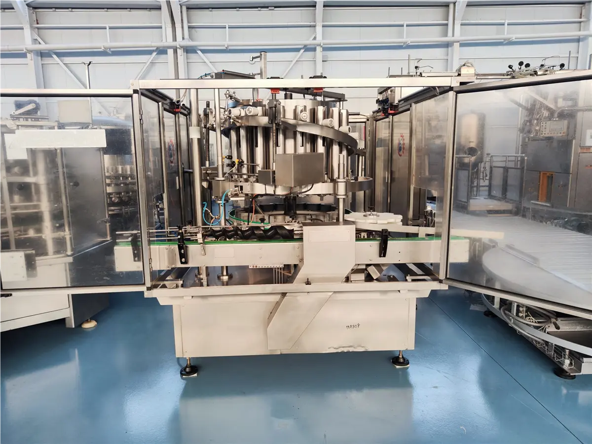 Zilli & Bellini #DB-18, 18-piston filler, 200 cans/min., 2-7/8" piston diameter, 2-1/16" - 3-15/16" container