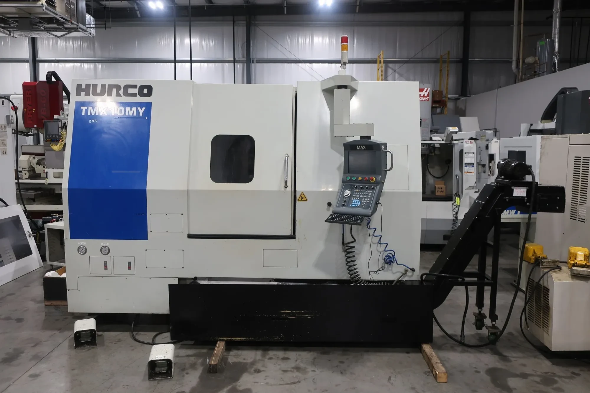 Hurco #TMX10MY, Multi-Axis CNC Lathe, 12" X, 2.17" Y, 26.38" Z, 22" swing, 33.6" centers, 10" chuck, 3" bar
