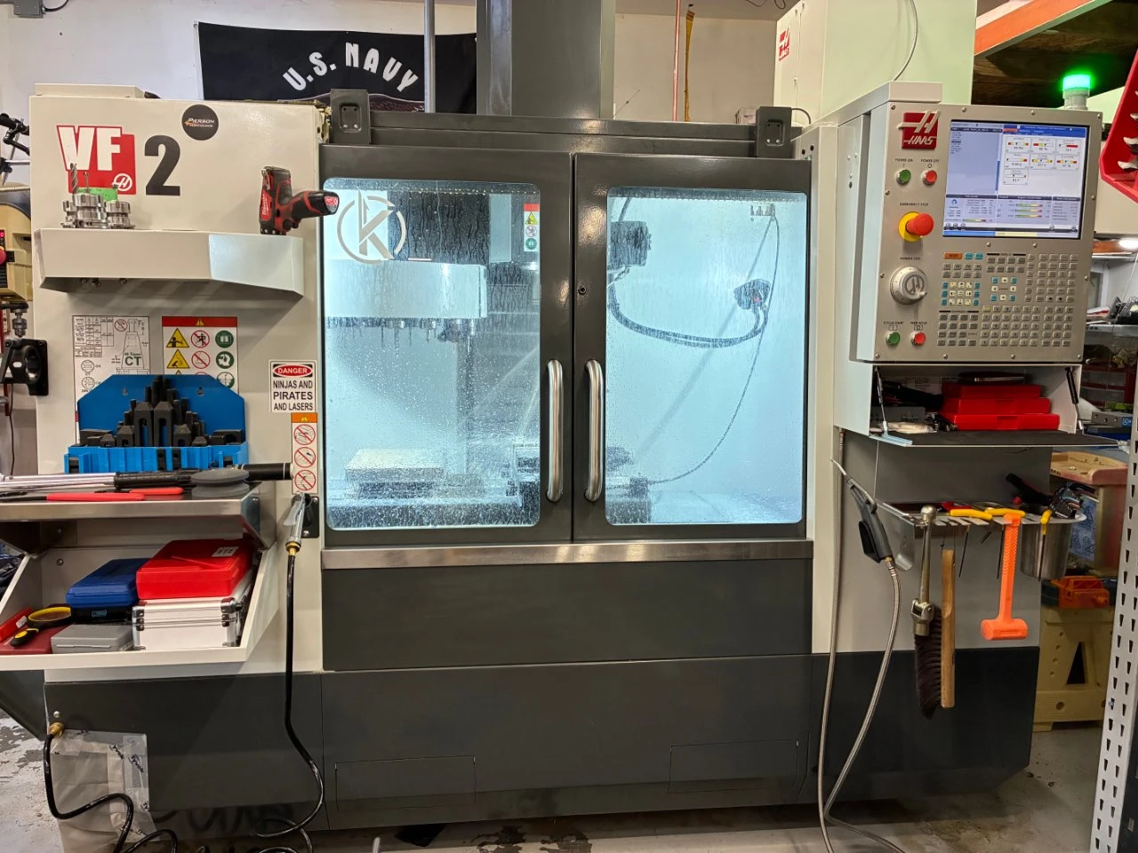 Haas #VF-2, CNC Vertical Machining Center, 30" X, 16" Y, 20" Z, 36" x 14" table, 8100 RPM, 20 automatic tool