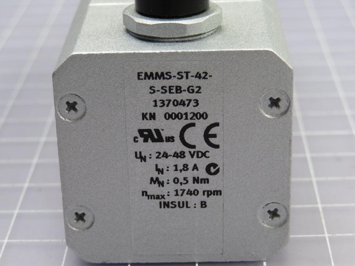 Festo #EMMS-ST-42-S-SEB-G2, stepper motor, 1.8 Amp, 24-48 Volts DC, 1/4" shaft