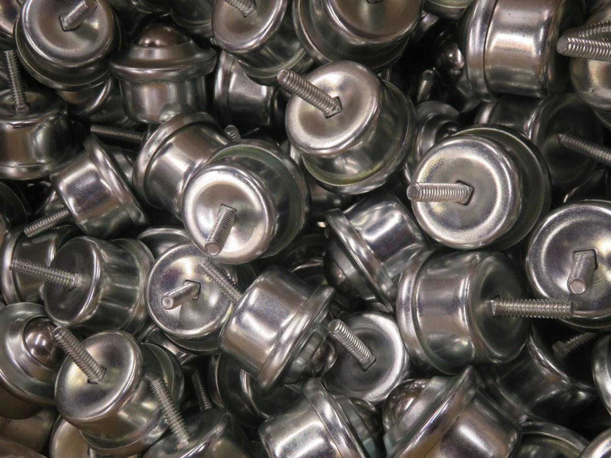 Tycon #BT254-0310, threaded stud mount ball transfers, 1" carbon steel ball, LOT of 170