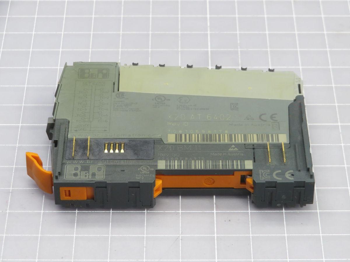 B & R #X20 AT 6402, thermocouple input module, 6 inputs, 16 bit