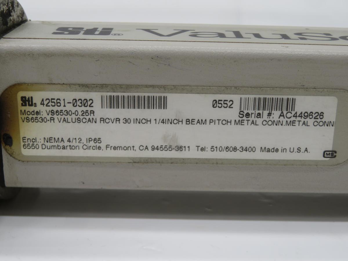 STI #VS6530-0.25R, receiver, 30-1/4" beam pitch, metal