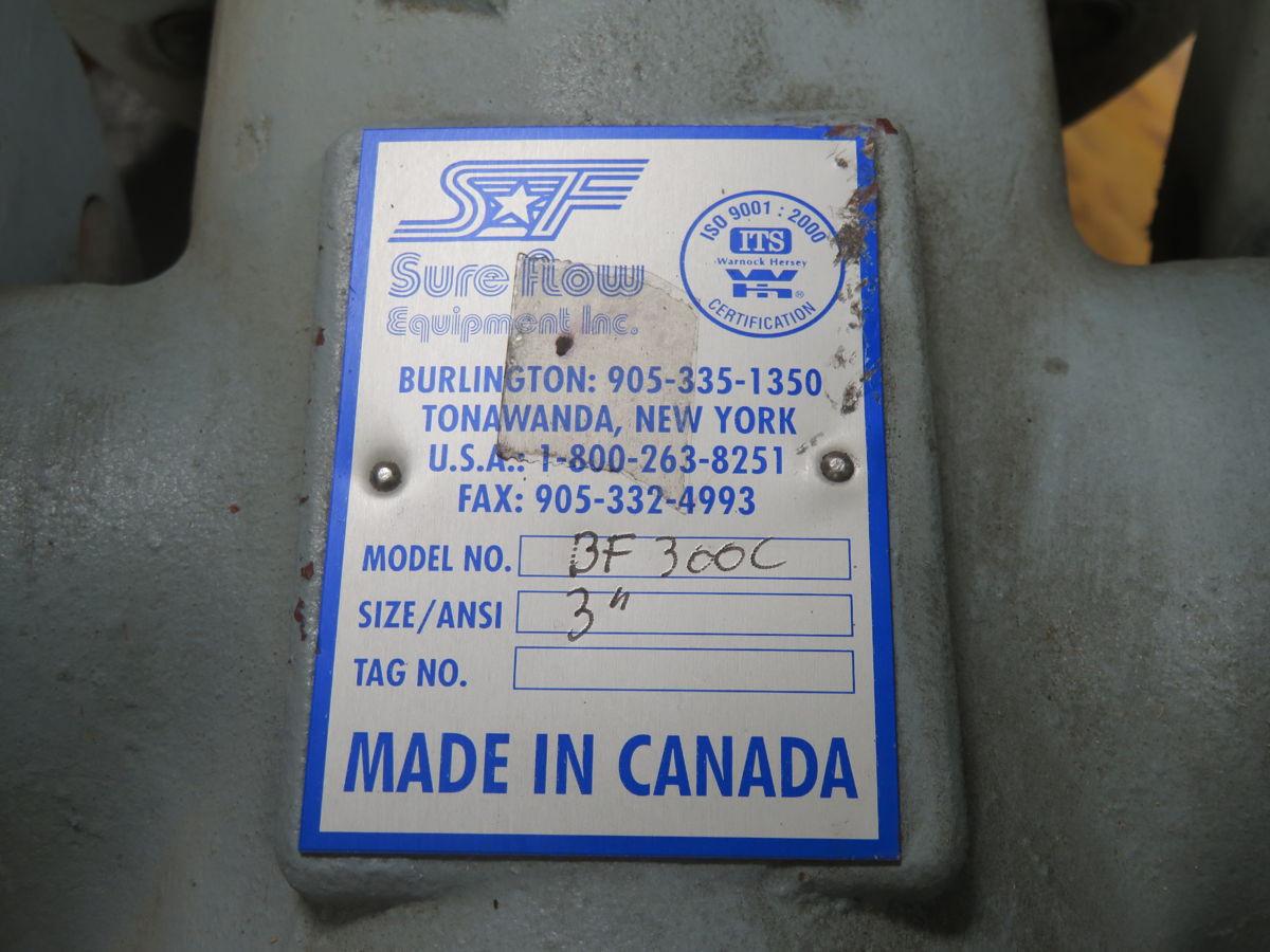 3" Sure Flow #BF 300C, flanged basket strainer