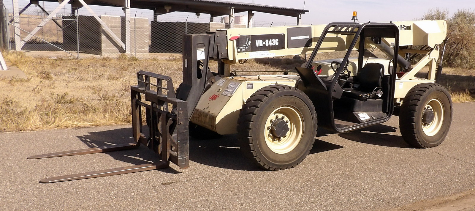 Ingersoll Rand #VR-843C, Telehandler, 8,000 lb. capacity, 110 HP Cummins 4-cylinder diesel engine, 4WD, frame