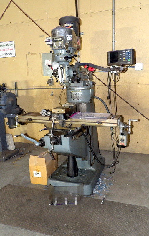 Bridgeport #Series-I, Vertical Mill, 9" table, 2 HP, Acu-Rite digital read out 200M, 6" Magnum vise, 3PH, 230