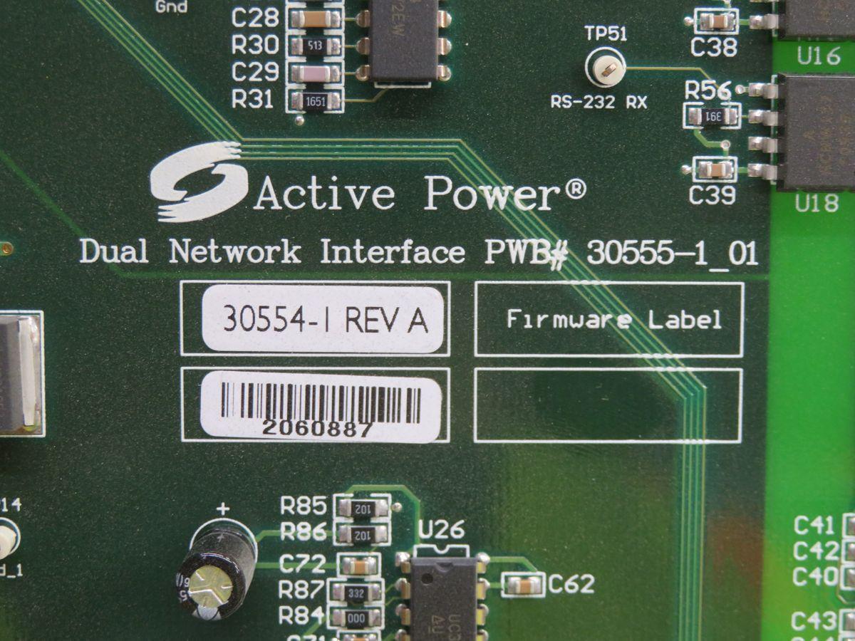 Active Power #30555-1_01, tarjeta de interfaz de red dual, Rev A
