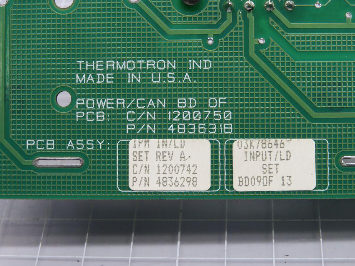 Thermotron #483631B, ensamble de tarjeta de potencia/CAN, Rev A