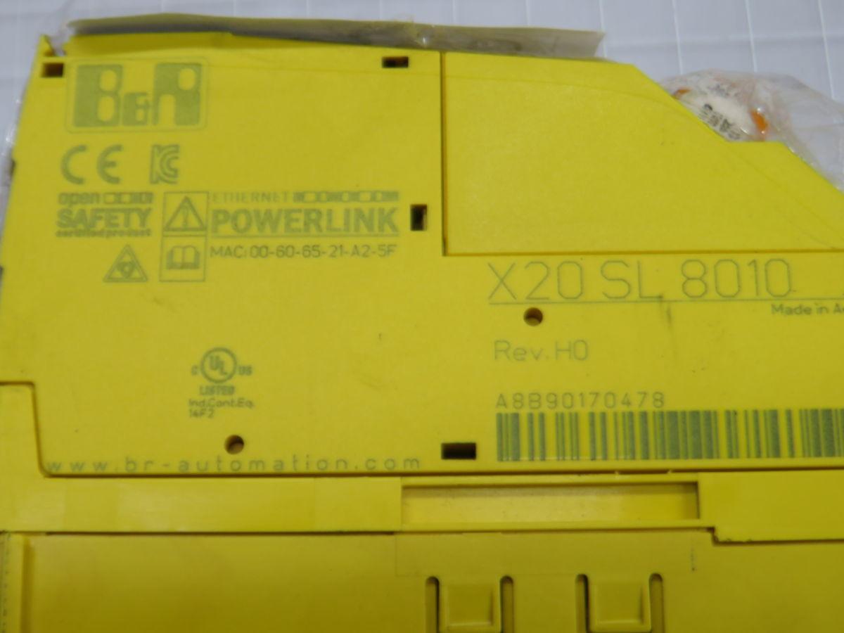B & R #X20-SL-8010, controlador SafeLOGIC, Powerlink