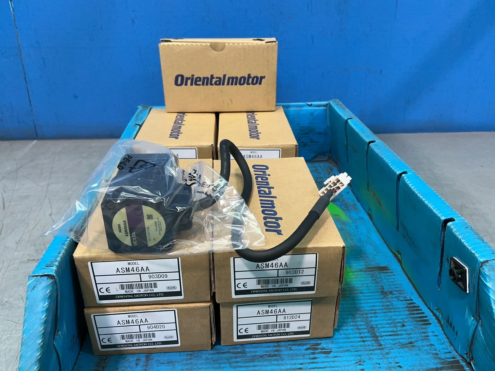 Oriental Motors #ASM46AA, stepping motors, new, LOT of 9