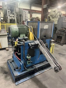 25 Ton, Tishken #C0-8-4-12, 3 stroke, 5" max. width, air clutch, serial #15313 973, #13770J