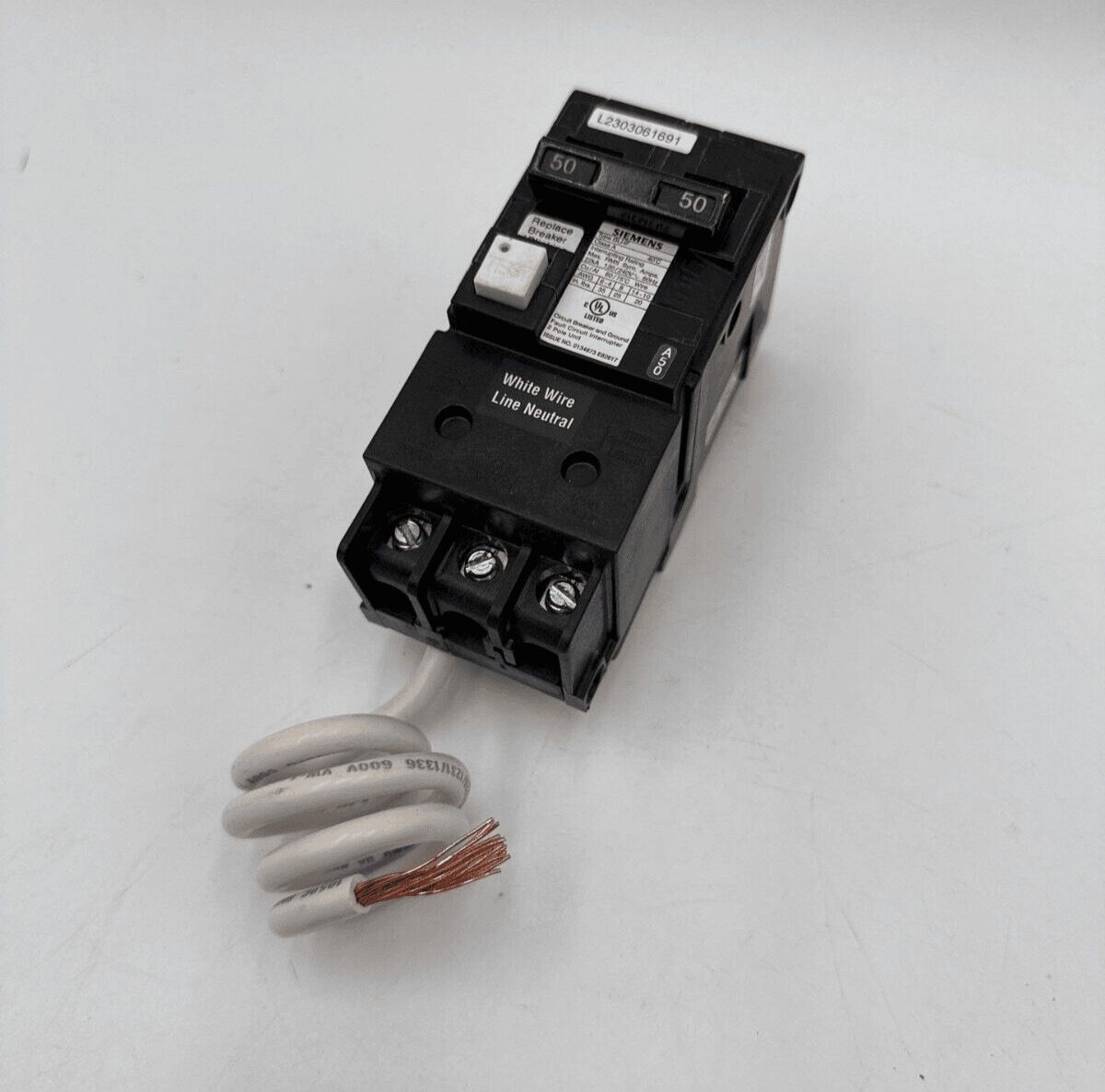 50 Amps, Siemens #BF250AH, Circuit Breaker, 2-Pole, 240/120 Volts
