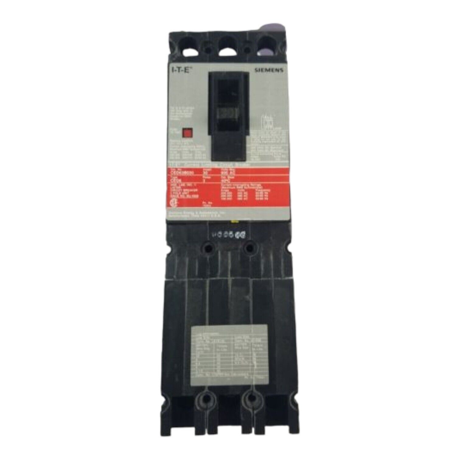 30 Amps, Siemens #CED63B030, Circuit Breaker, 3-Pole, 600 Volts, Bolt-On