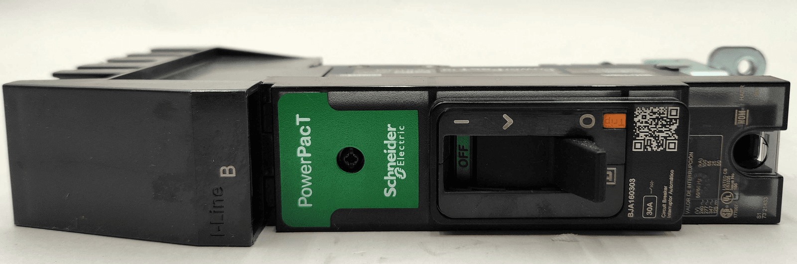 30 Amps, Square D #BJA160303, Circuit Breaker, 1-Pole, 277 Volts