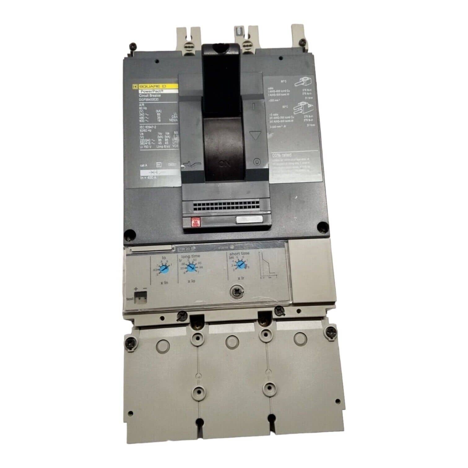 400 Amps, Square D #DGP36400E20, Circuit Breaker, 3-Pole, 600 Volts, Bolt-On, NEW