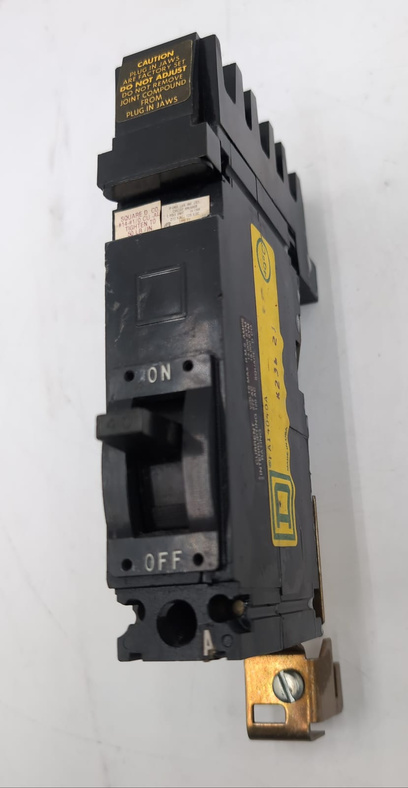 40 Amps, Square D #FA14040A, I-Line Circuit Breaker, 1-Pole, 277 Volts, 18kA