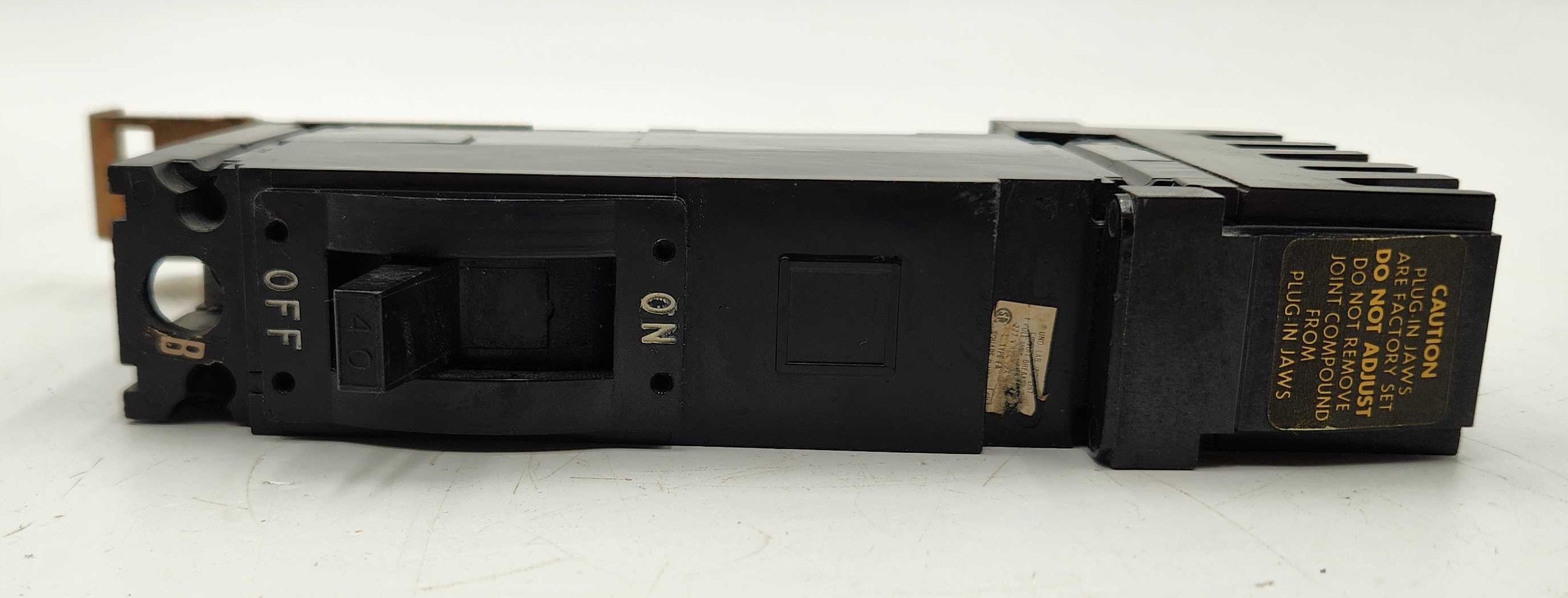 40 Amps, Square D #FA14040B, I-Line Circuit Breaker, 1-Pole, 277 Volts, 18kA