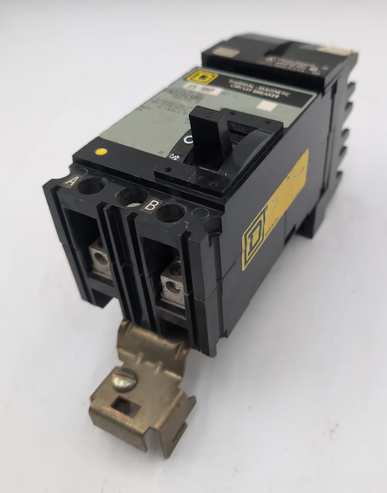 15 Amps, Square D #FA22015AB, I-Line Circuit Breaker, 2-Pole, 240 Volts, 10kA