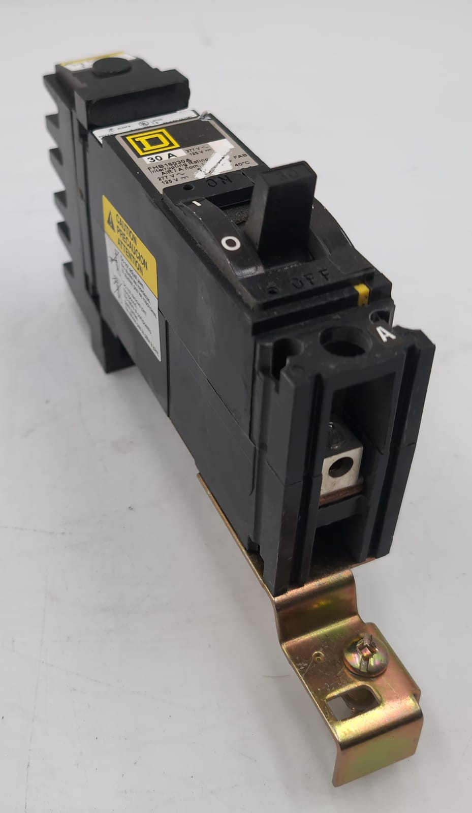 30 Amps, Square D #FHB16030A, I-Line Circuit Breaker, 1-Pole, 277 Volts, 25kA