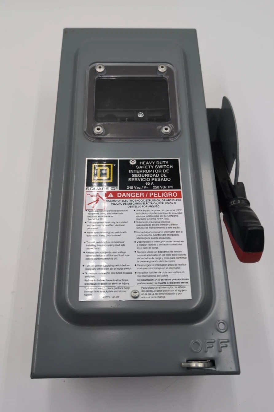 60 Amps, Square D #H322N, Circuit Breaker, 3-Pole, 240 Volts, NEW