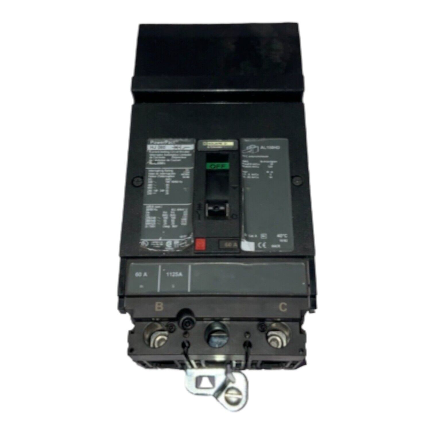 60 Amps, Square D #HJA260604, I-Line Circuit Breaker, 2-Pole, 600 Volts