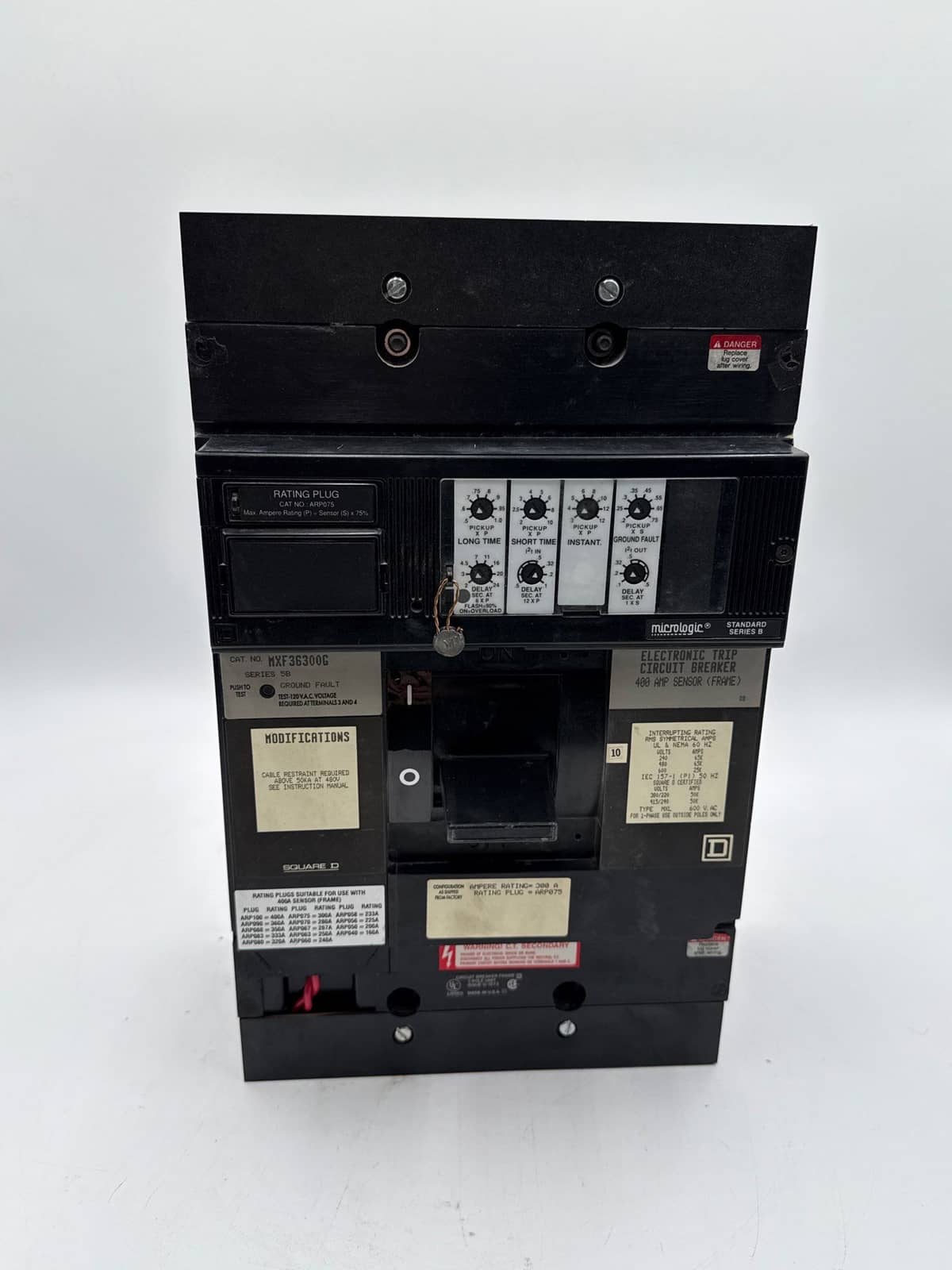 300 Amps, Square D Micrologic, Circuit Breaker, 3-Pole, 600 Volts, LSIG