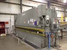 110 Ton, Pacific #J110, hydraulic, 20' overall, 222" between housing, 7" throat, Automec CNC 150 Back Gauge
