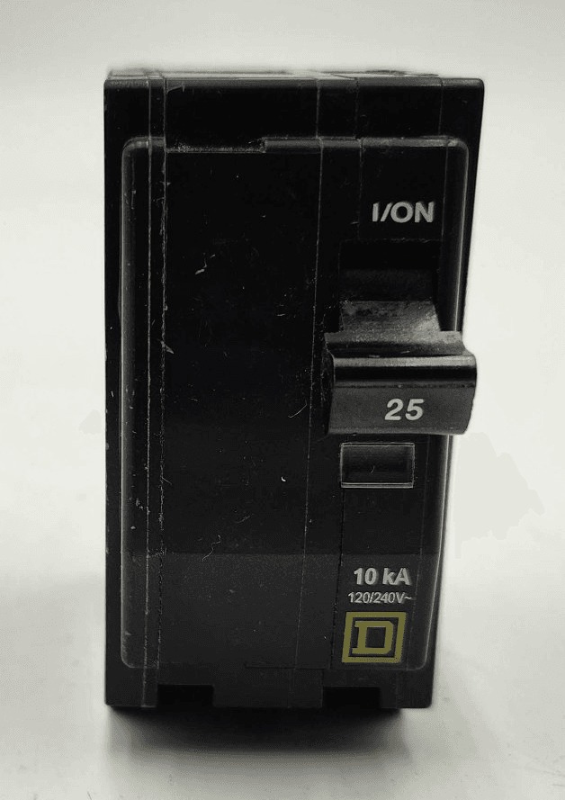 25 Amps, Square D #QO225, Circuit Breaker, 2-Pole, 240 Volts